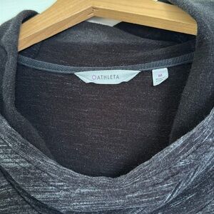 Athleta sweater dress. Hooded. Dark Heather gray.